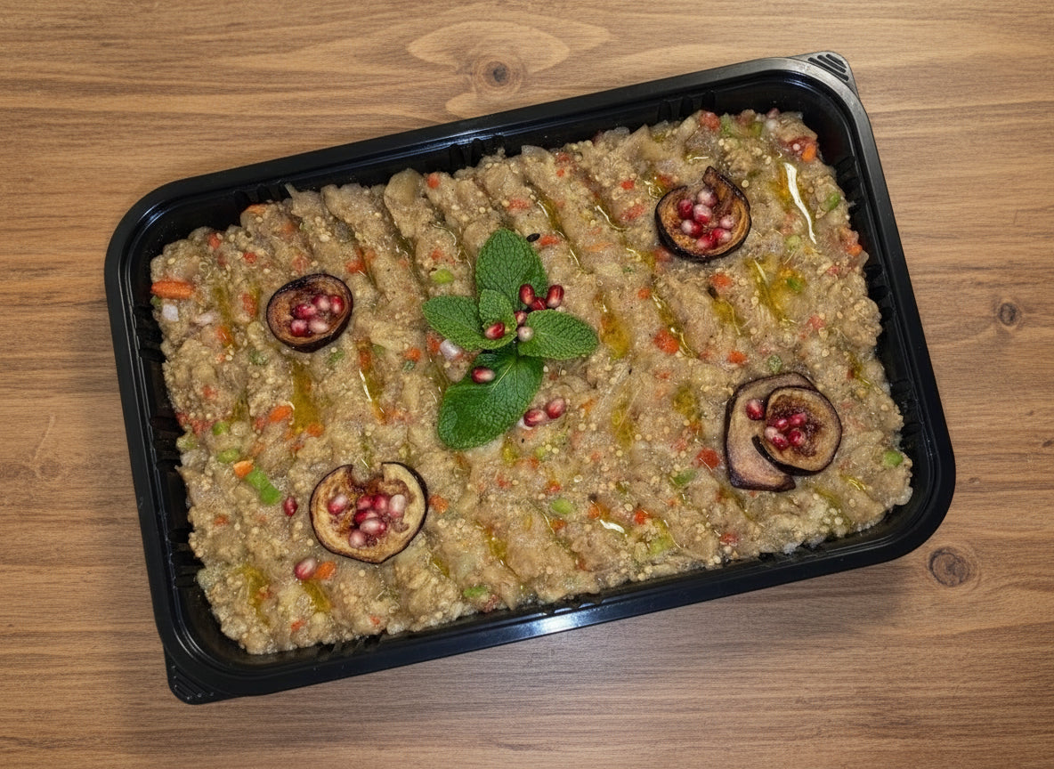 Kalte Mezze-Mix (Hummus, Mutabal und Baba Ghanoush)