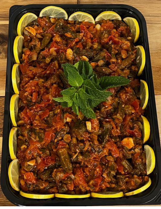 Okra mit Tomaten (Vegan)