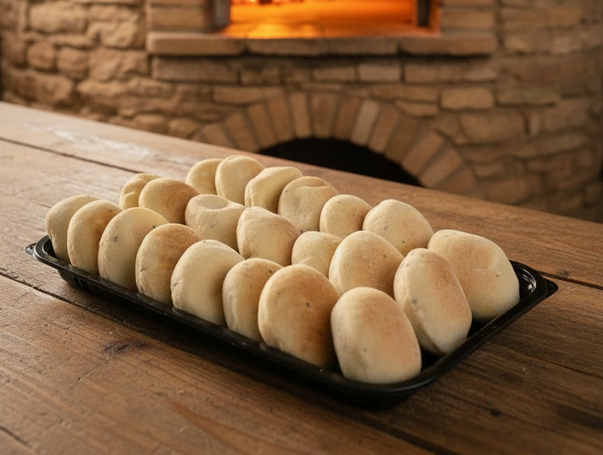 Mini hausgemachtes Fladenbrot