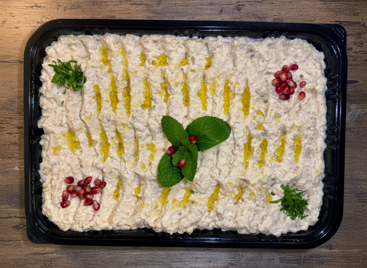 Kalte Mezze-Mix (Hummus, Mutabal und Baba Ghanoush)